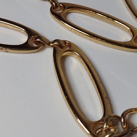 50.5 Inch Gold Tone Metal Belt - Picture 7 of 14